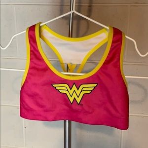 little girl wonder women sports bra